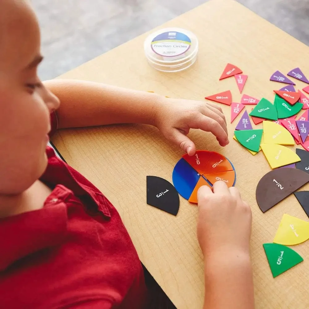 Círculo de fracciones redondas de EVA, instrumento educativo de matemáticas, herramienta de aprendizaje de matemáticas, regalos de enseñanza para estudiantes, juguetes Montessori