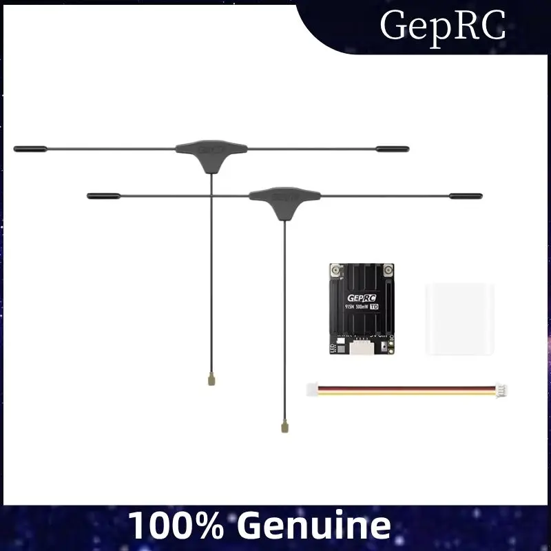 جهاز استقبال GEPRC ELRS Dual PA500 Diversity - 915M/868M، 500mW PA، WIFI، غلاف معدني CNC لـ FPV Quadcopters