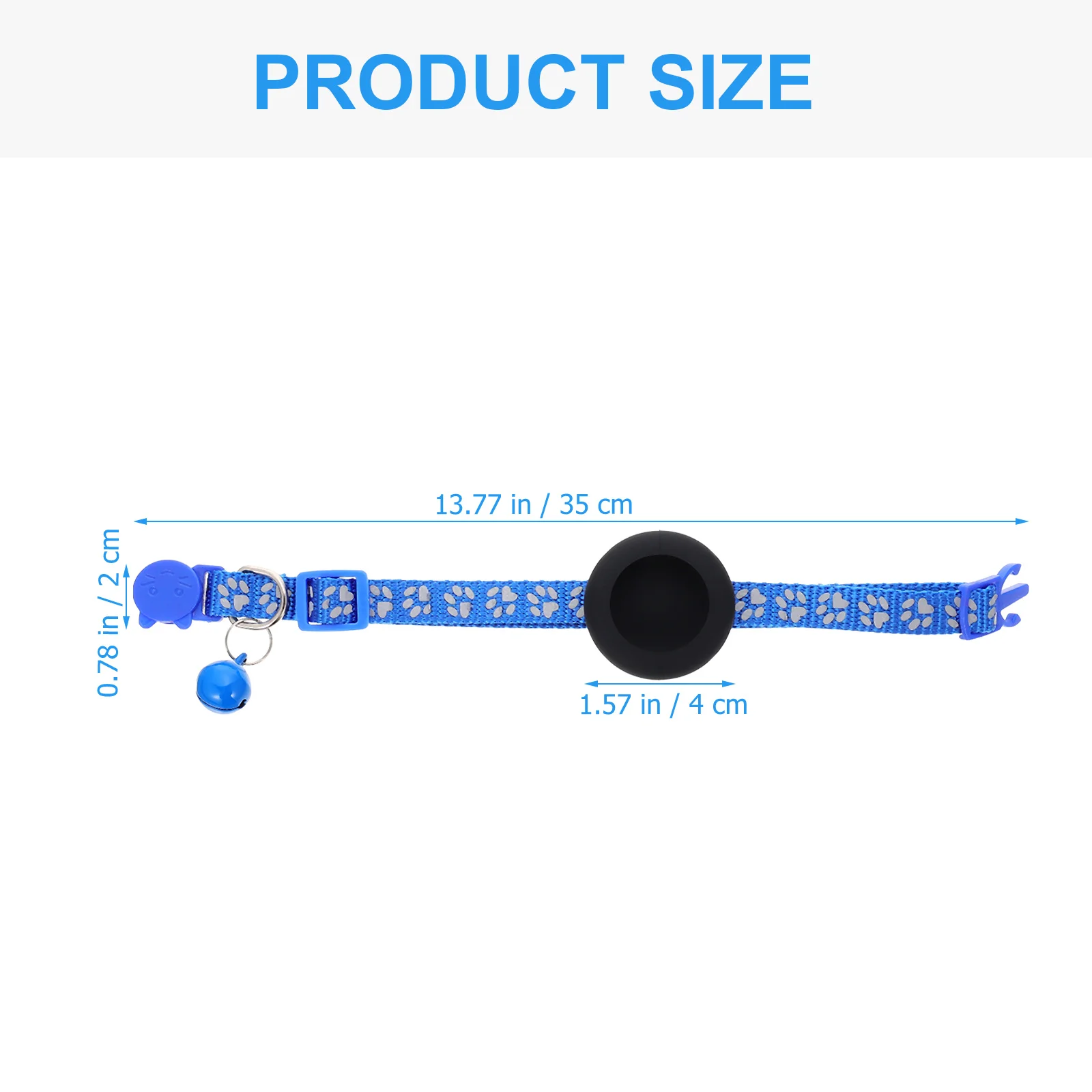 

Adjustable Anti-Lost Tracer Cat Bell Waterproof Case Reflective Outdoor Pet For Small Dogs Cats Light Nylon Breakaway Tracer Dog
