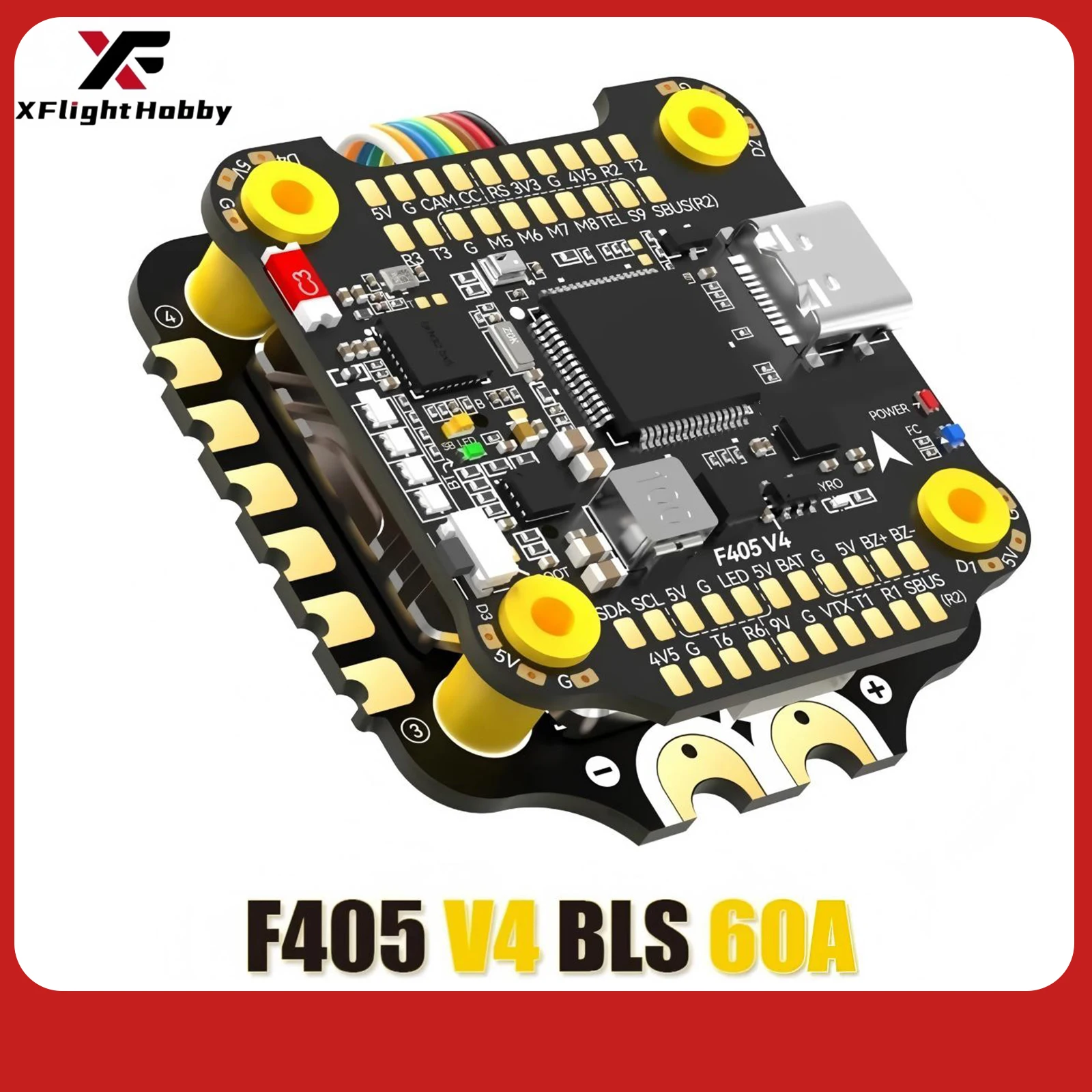 F405 V4 وحدة تحكم في الطيران المكدس BLS 60A 4-in-1 ESC 30x30mm متوافق مع INAV Betaflight Bluetooth 3-6S FPV Racing Drone #1
