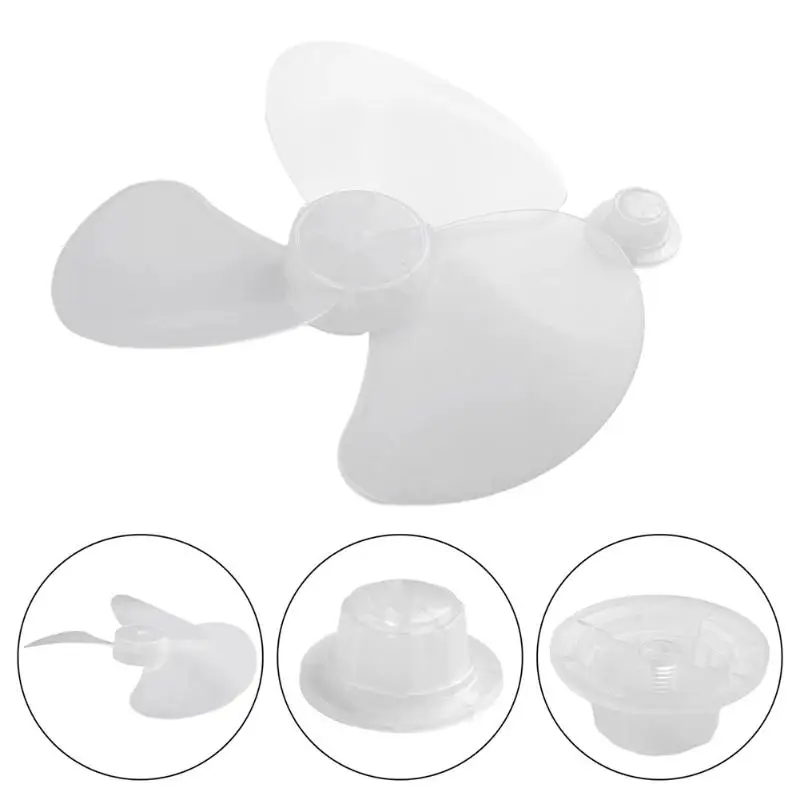 1 Set Electric Fan DIY Accessories Big Wind Plastic Fan Blade 3 Leaves For Other 16inch 400mm Fans Parts