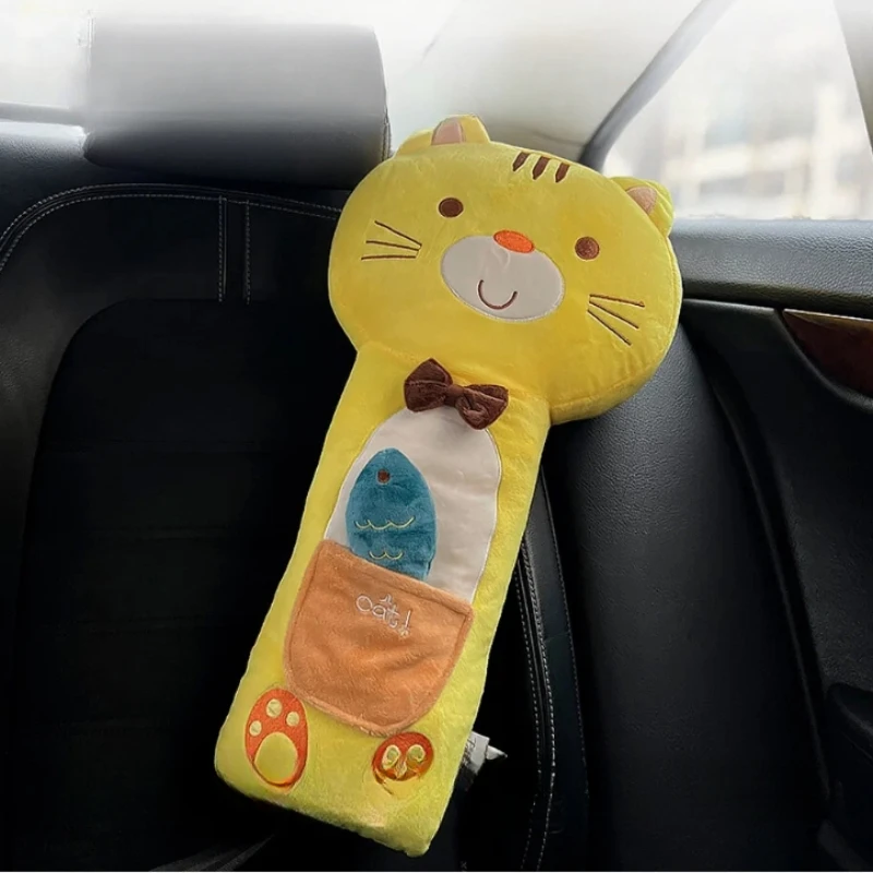 Cute Children Neck Pillow Soft Stuffed Animal Seat Belt Pillow Shoulder Pads Car Pillow Giraffe Neck Cushion Cartoon Child Sleep