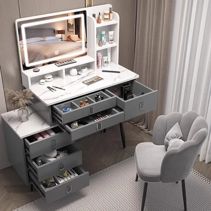 Jewelry Drawers Bedroom Dresser Simple Apartment Modern Vanity Container European Mirror Comoda Pra Quarto Balcony Furniture