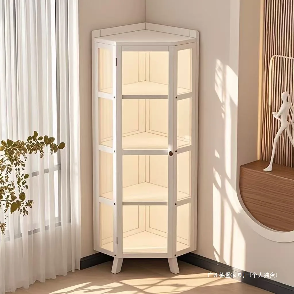 YJQ corner cabinet, dining room wall-side cabinet, corner storage, living room, bedroom wall corner storage