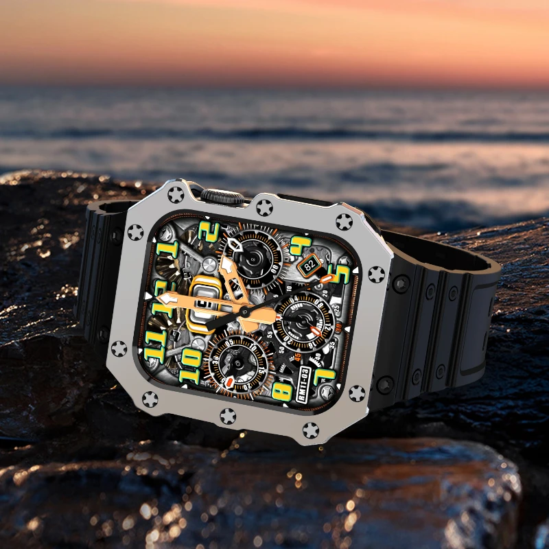 Silicone Kit Strap For Apple Watch Band 45mm 44mm 42mm 41mm 40mm 38mm High End Bracelet Wristband For iWatch 8 7 6 5 4 SE Correa