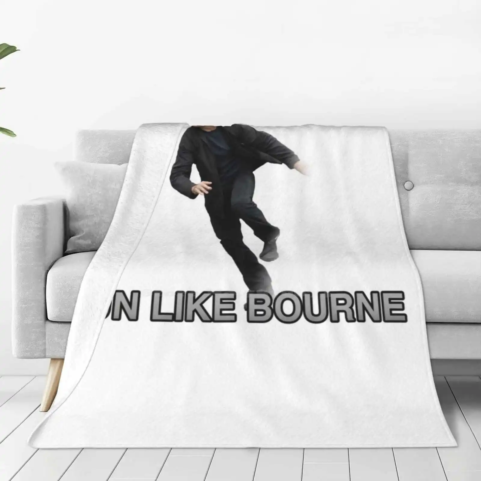 Run Like Jason Bourne Super Warm Soft Blankets Throw On Sofa/Bed/Travel Jason Bourne Bourne Identity Ultimatum Legacy Matt Damon