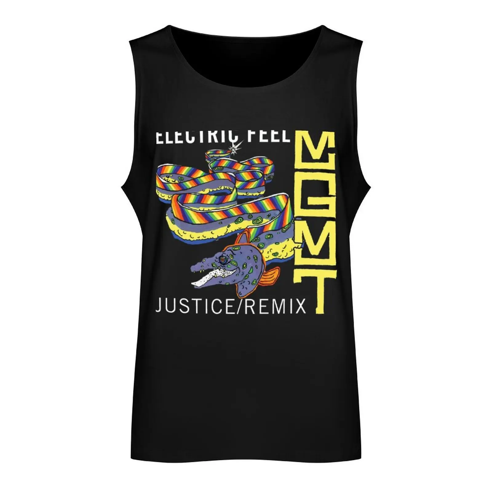 MGMT Band Electric Feel Justice Remix Tank Top Sports shirt man anime top