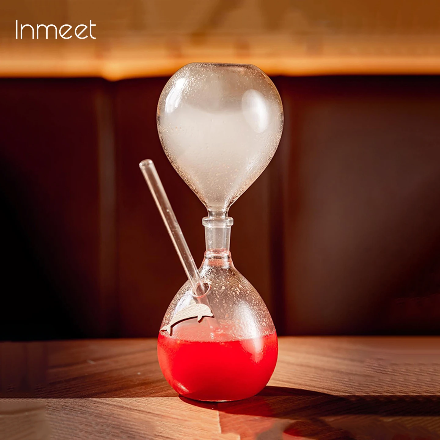 

Inmeet Hourglass Shaped Smoked Cocktail Glass/Cocktail Cup/Creative Cooking Molecular Wine Glass/Mixologist