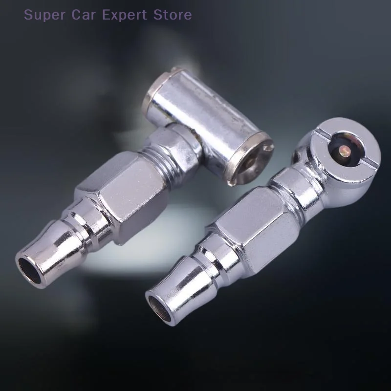 

Multifunction, Quick Connect Inflatable Nozzle, 1 Piece Silver Motorcycle Tire Inflator Adapter