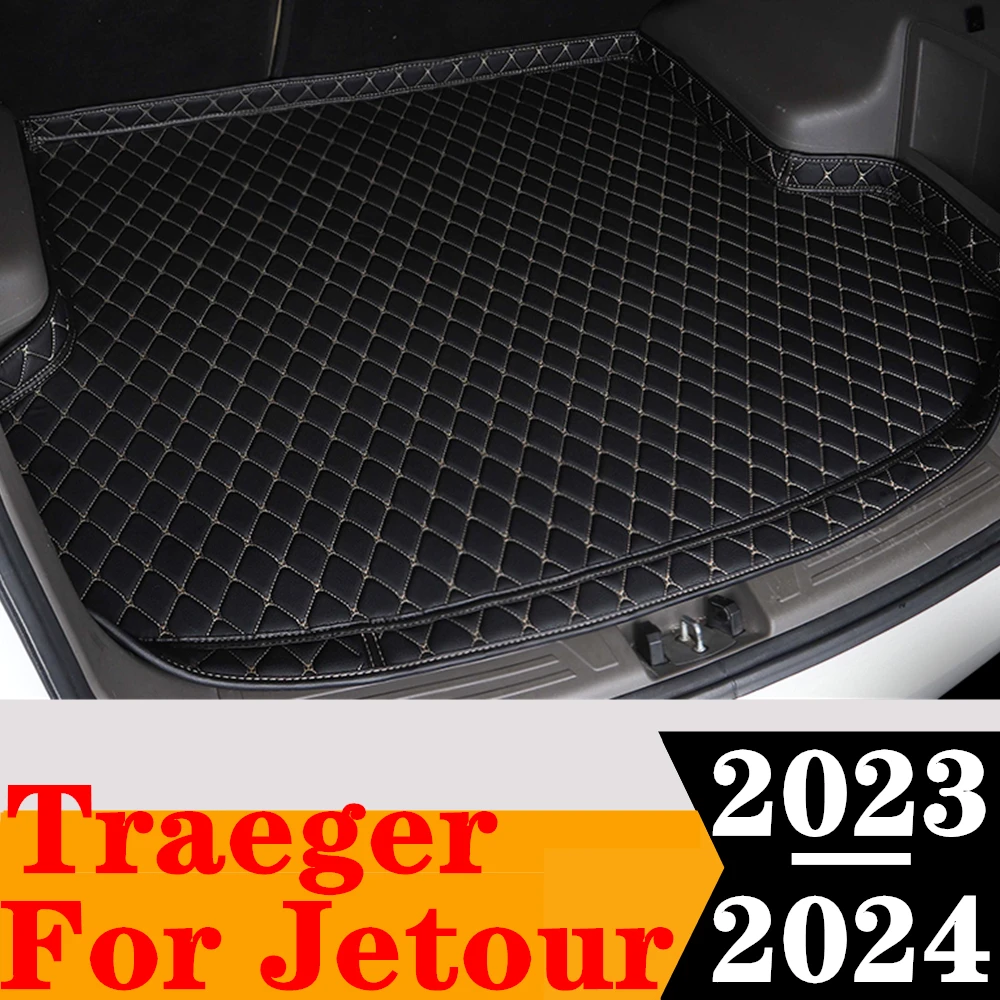 

Высокий боковой коврик в багажник автомобиля для Jetour Traeger 2024 23 XPE, задний багажник, защитный коврик для багажника, аксессуары для интерьера