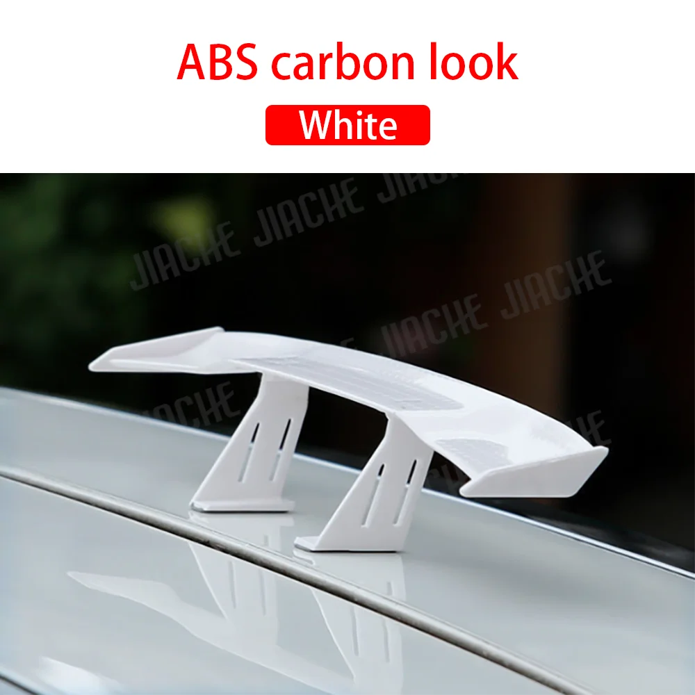 Mini alerón trasero de coche, modelo pequeño de motocicleta, Winglet Canard de cola, aspecto de carbono ABS para BMW, VW, Audi, coche Universal