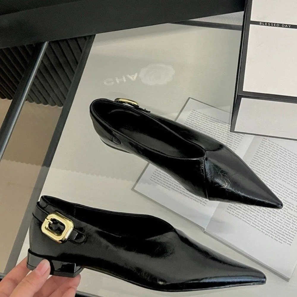 

Autumn Women Flat Shoes Fashion Shallow Slip on Ladies Single Shoes Ladies Elegant Flat Heel Outdoor Dress Baller