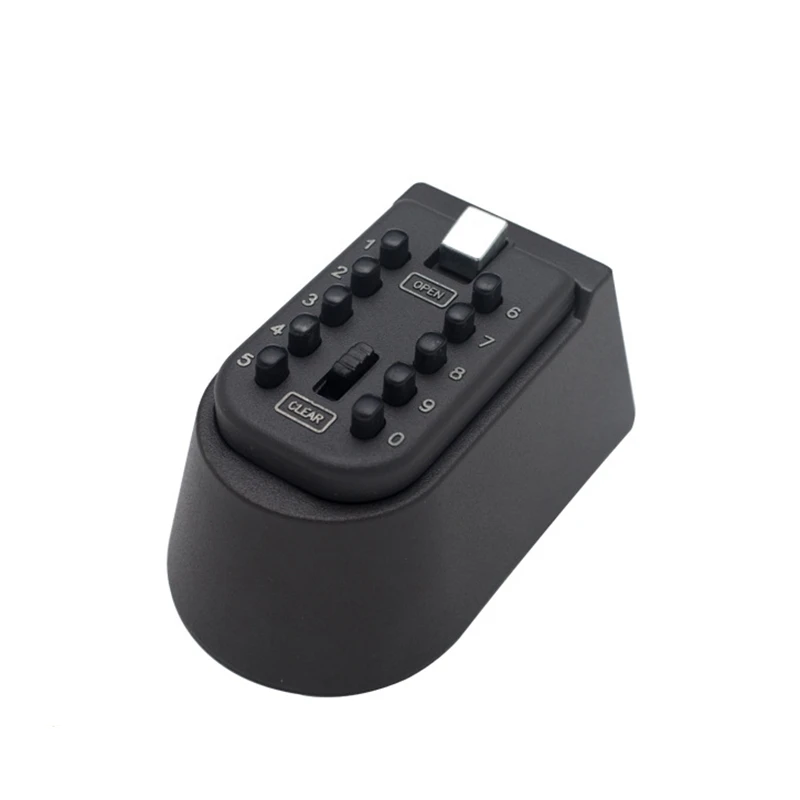 Smart Outdoor Key Storage Lock Box Push Button Combination Password Key Safety Box Walling Resettable Code Holder