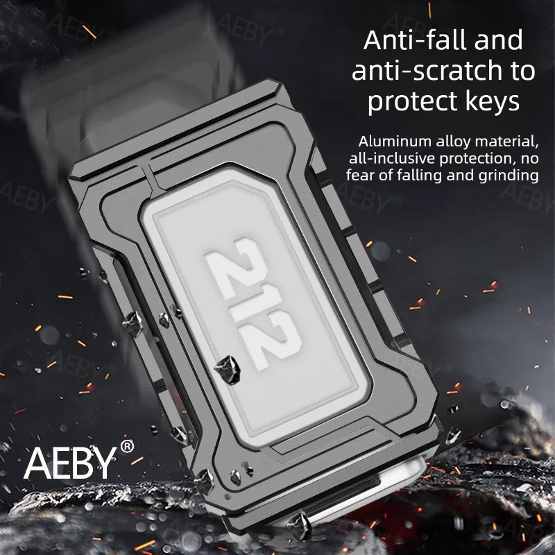 For BAIC 212 T01 Metal smart key shell,Aluminum keychain cover metal case,metal protector,Fitted and scratch resistant