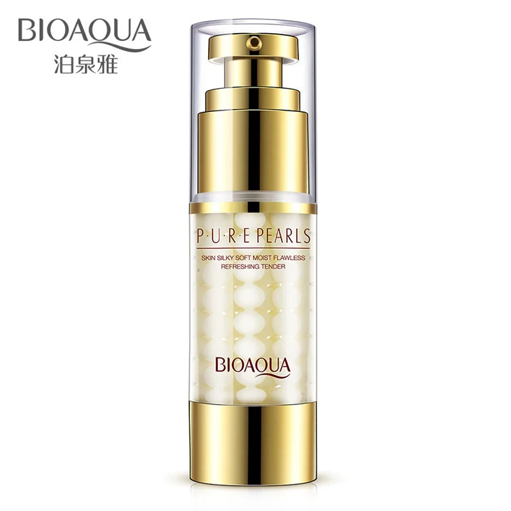 

BIOAOUA Pure Pearls Face Skin Care Serum Moisturizer Essence Cream Whitening Day Anti Aging Wrinkle Acne for Korean Cosmetics