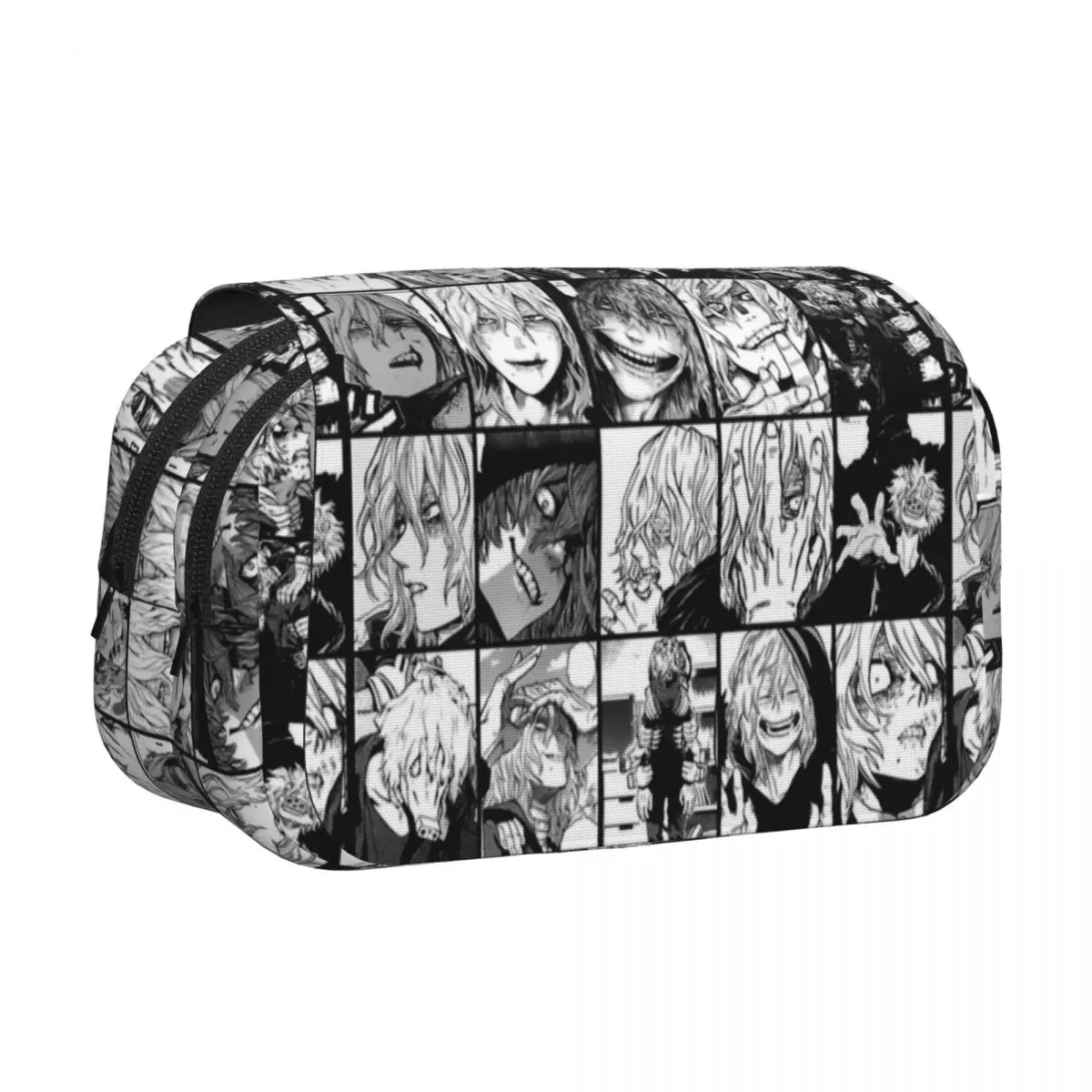 My H-Hero A-Academia Anime Double Clamshell Pen Case Pencilcases Pen Box Large Storage Bag Students School Gifts Stationery