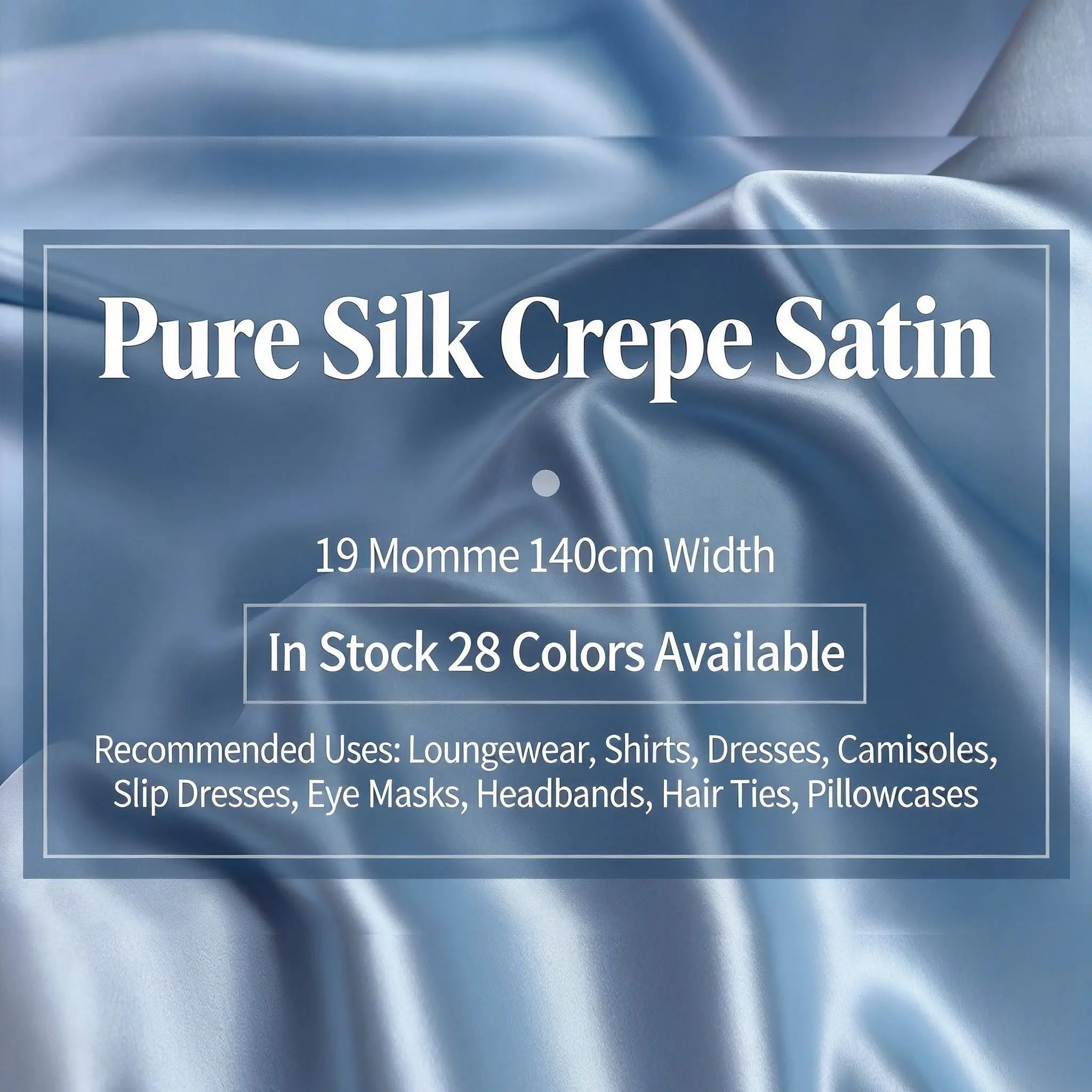 

Однотонная ткань из 100% шелка шармез, толщина 19 мм, ширина 140 см, для платьев-рубашек, мягкая и дышащая ткань.