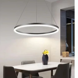 Modern Led Chandelier Circle Ring Ceiling Lamp Luster room decor For Bedroom Kitchen Dining Room Hanging Lamp Home Decoration