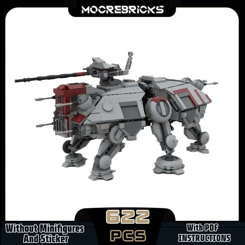 

Classic Movie Mecha Series Model Building Block AT-TE Walker DIY Assemble Educational Technology Bricks Boy Puzzle Toy Xmas Gift
