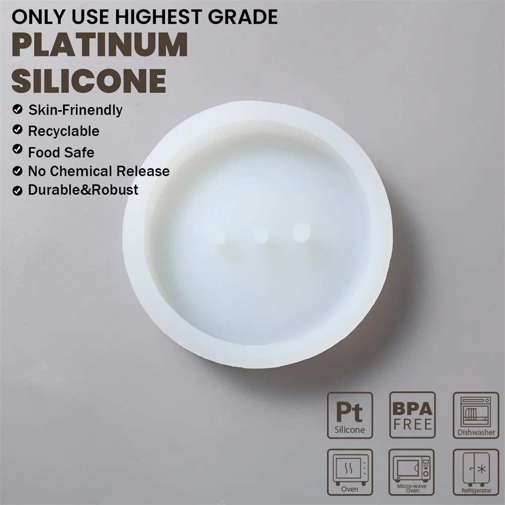 Boowan Nicole Soap Dish Concrete Silicone Mold Handmade Geometric Cement Mould Bathroom Decoration Tools