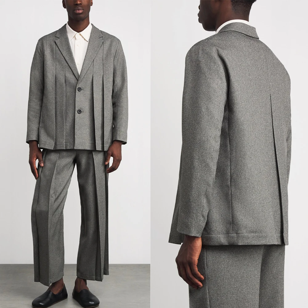 

Design Style Men's Suit 2 Pieces Jacket Pants Fashion Notch Lapel Special Occasion Banquet Party Male Clothing Customized