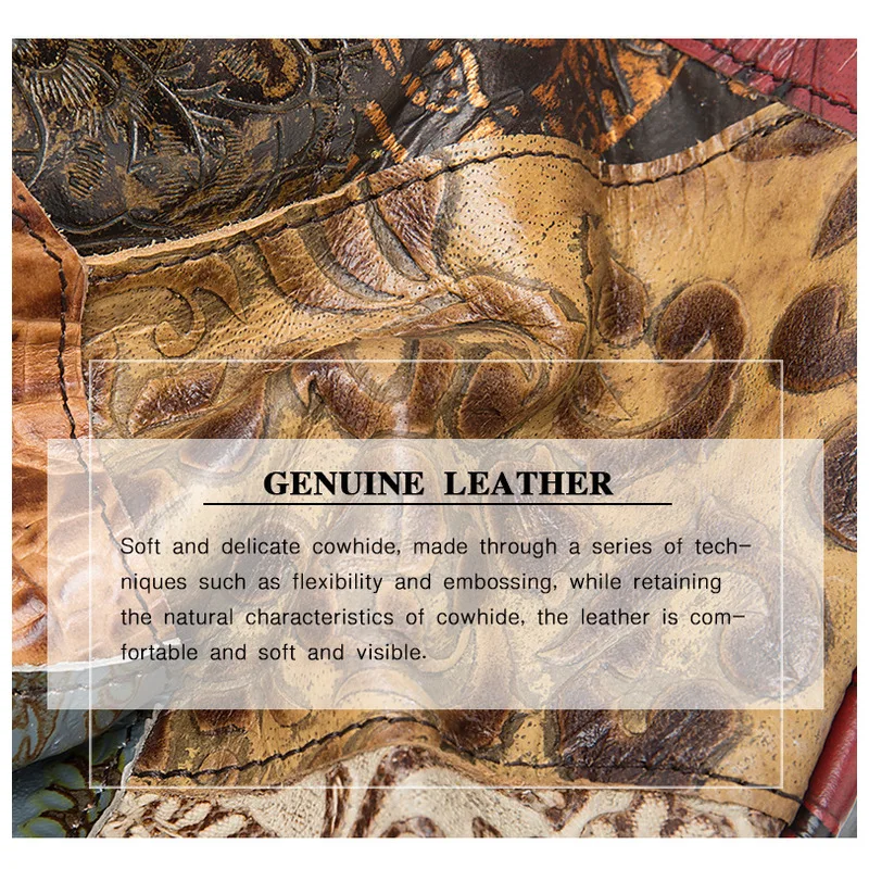 Original Genuine Leather Backpack Casual Women's Embossed Stitching Women's Bag Big Brand Light Luxury Same Style