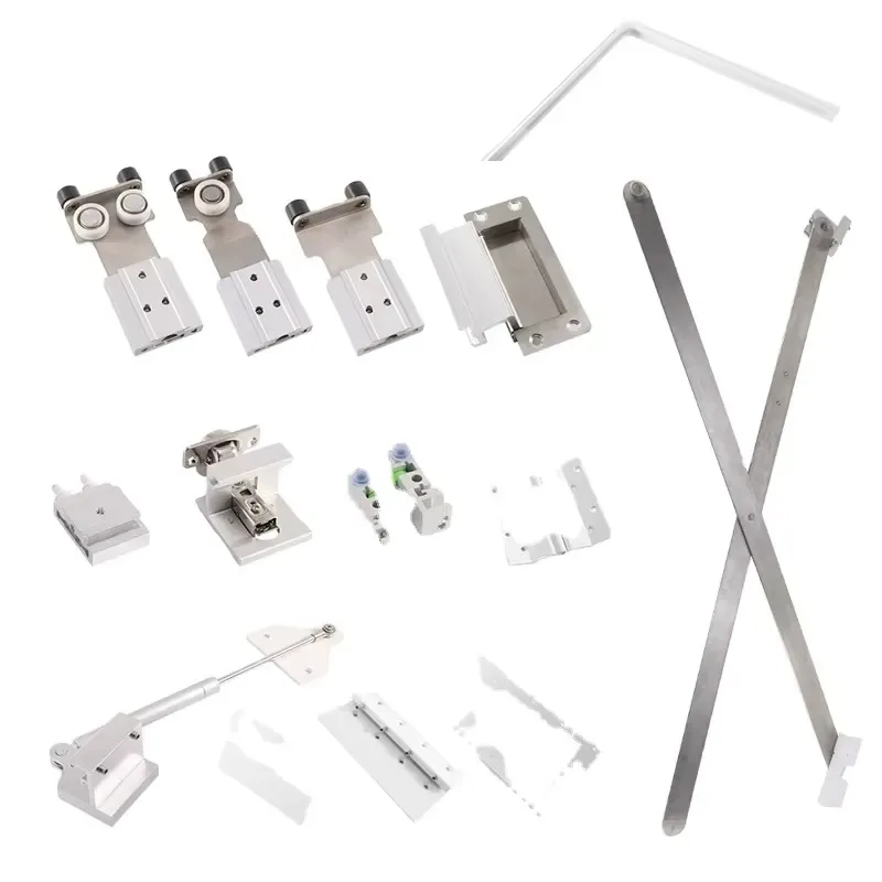 Double Door Hidden Folding Telescopic Sliding Roller System