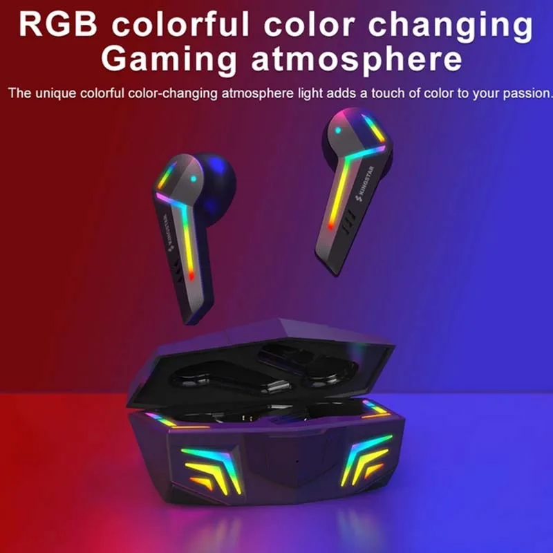 G001 Factory RGB Colorful Wireless Earphones With Charging Case Sport Headset OEM