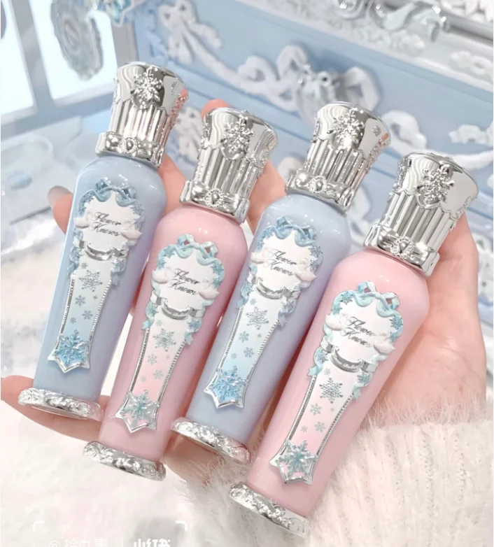 Flower Knows Snow Ballet Face Liquid Highlighter Hydrating Brightening Illuminator Lightweight Natural Dewy Shimmer Cosmetic