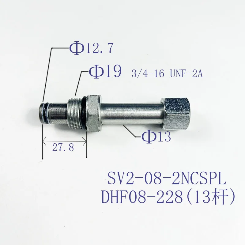 Threaded Insert Two-position Bi-directional Normally Closed DHF08-228/SV08-28/SV08-2NCSP-L Solenoid Magnetic Valve