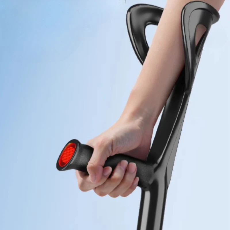 Aluminium Mobility Aids Elbow Crutch, Fracture Underarm Medical Crutches Adults, Non-slip Folding Rehabilitation Elderly Walkers