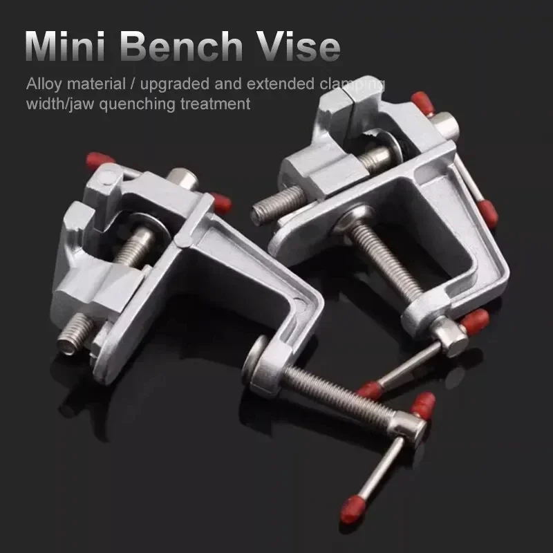 YLONDAO Aluminium Alloy Table Bench Clamp Vise Multi-functional Bench Vise Table Screw Vise for DIY Craft Mold Fixed Repair Tool