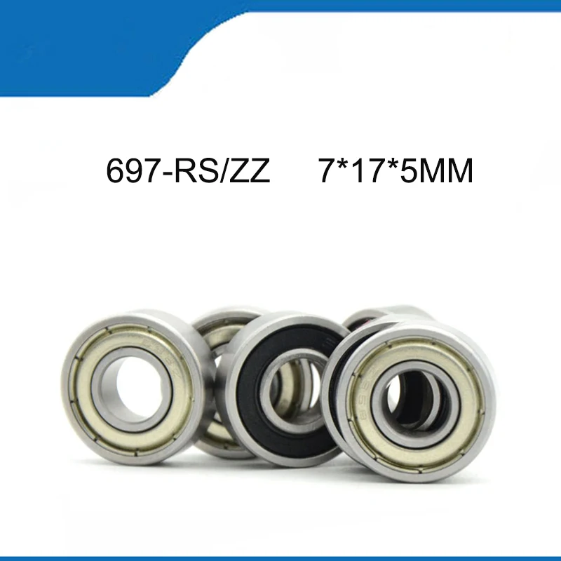 High Quality Bearing 10/20PCS 697-2RS 697ZZ (7*17*5MM) ( ABEC-1) Corrosion Resistance And Quality Deep Groove Ball Bearings