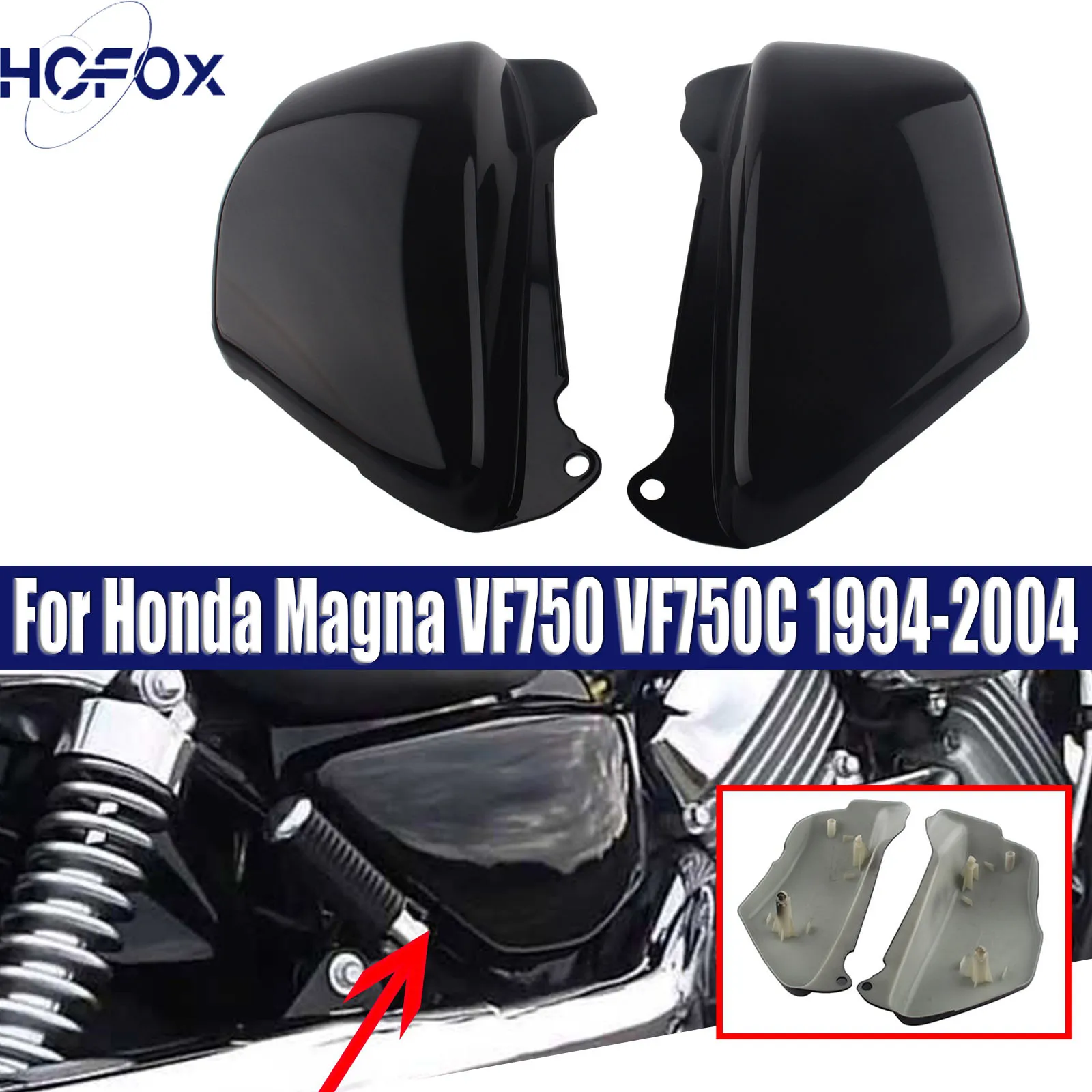 1 Pair Battery Side Fairing Cover For Honda Magna VF750 VF750C 1994-2004