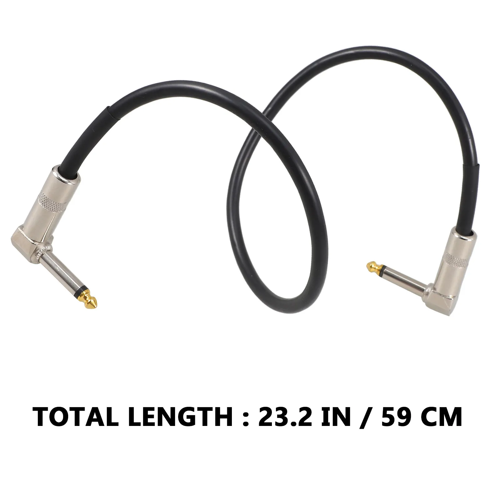 Black Guitar Cable Noise Reduction Shielded Cord Robust Wire for Electric Bass Guitar Pedal Effect Amplifier Connection view 6