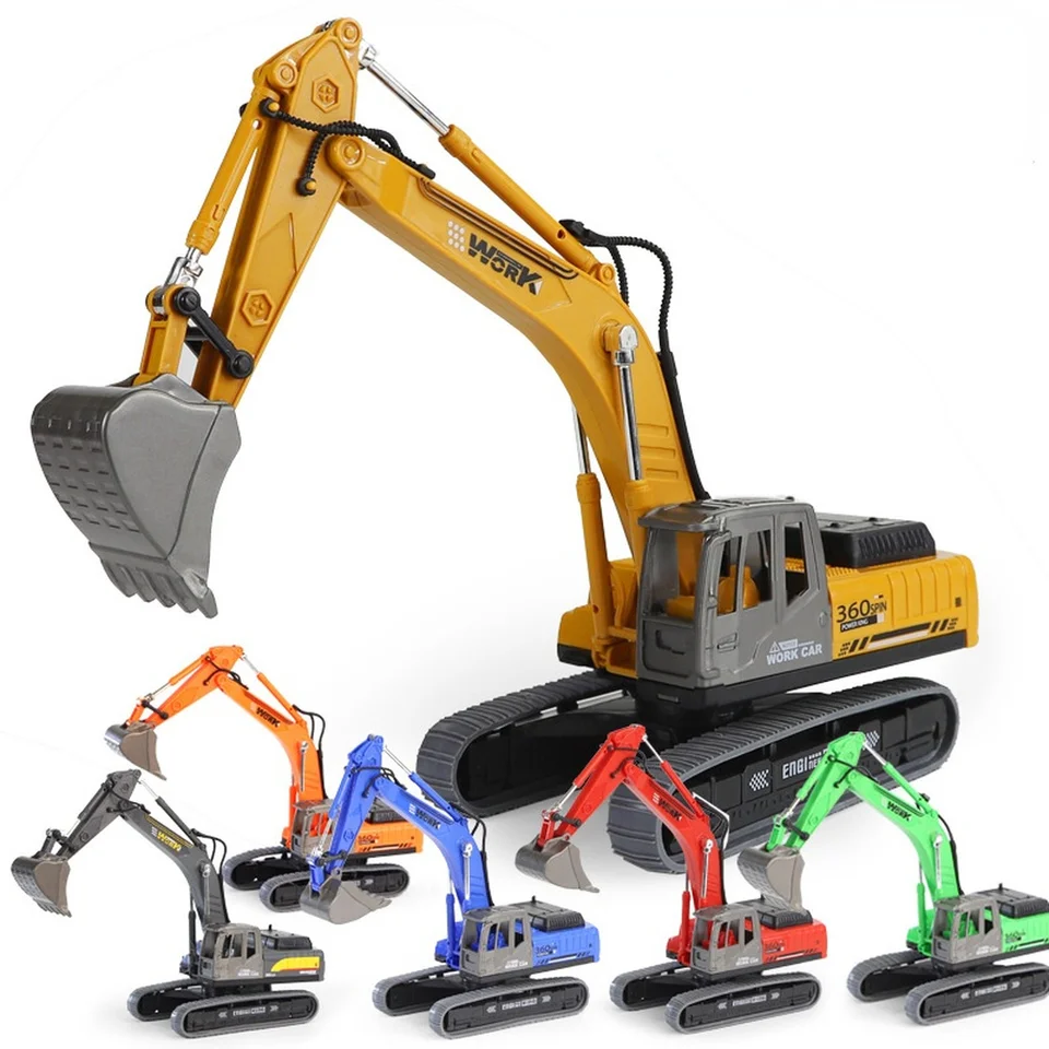Grúa De Ingeniería 1/50 – Modelo De Colección Con Orugas De Goma, Brazos Móviles Y Giro 360° – Para Niños Desde 8 Años