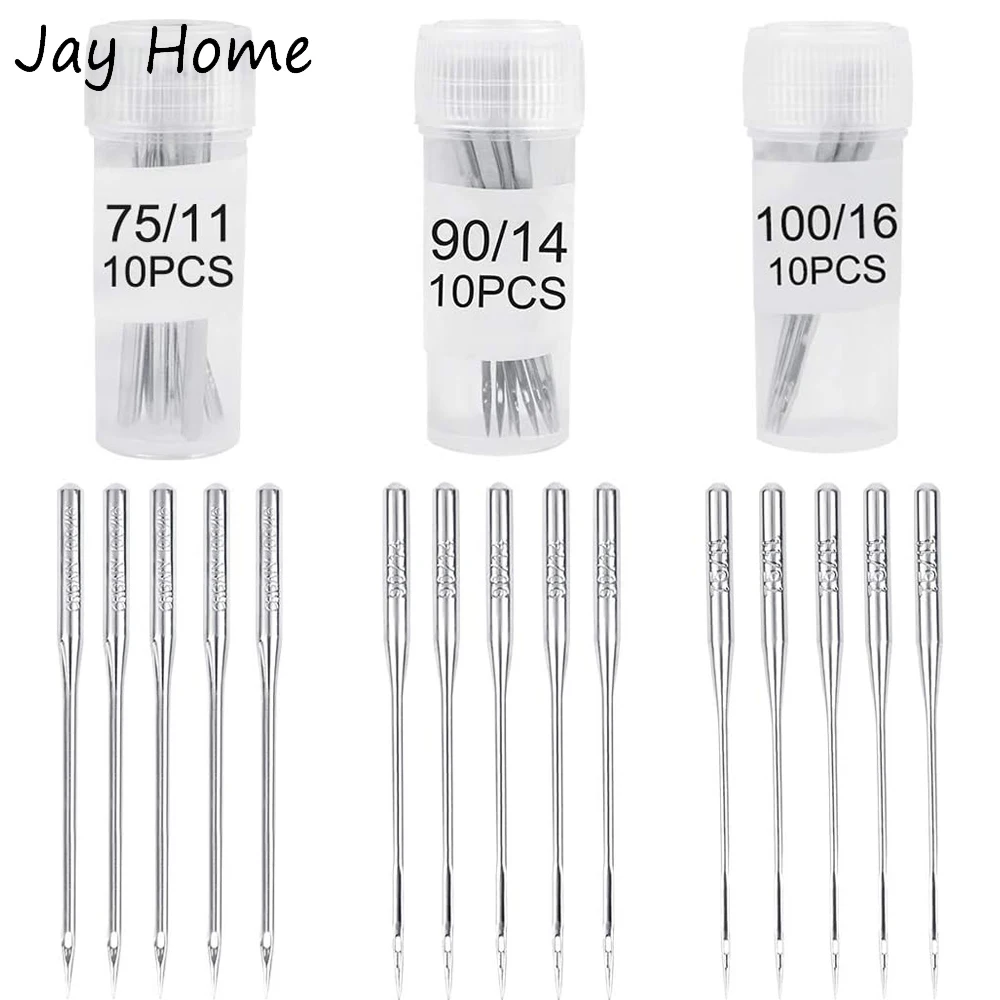 

30pcs Sewing Machine Needle Universal Household Machine Needles with Bottle 75/11 90/14 100/16 for DIY Domestic Sewing Machine