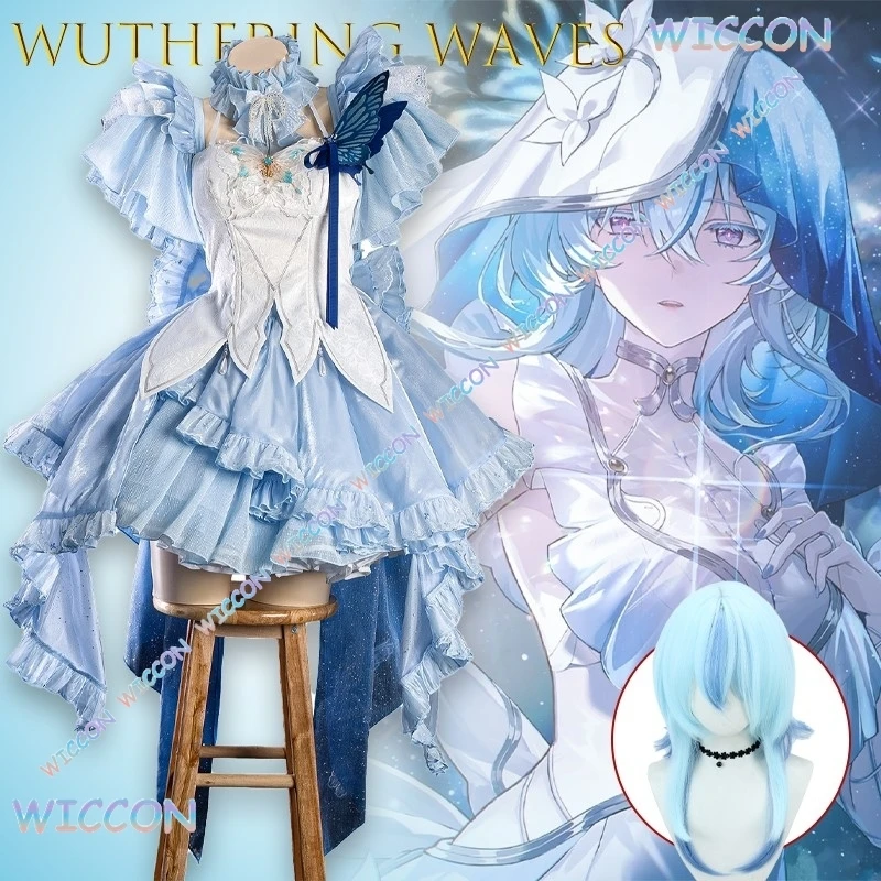 

Униформа @ Wuthering Waves the Shorekeeper Dreamlike Tide, платье для косплея, костюм персонажа аниме, вечерние, униформа, Хэллоуин, игра, роль Cl