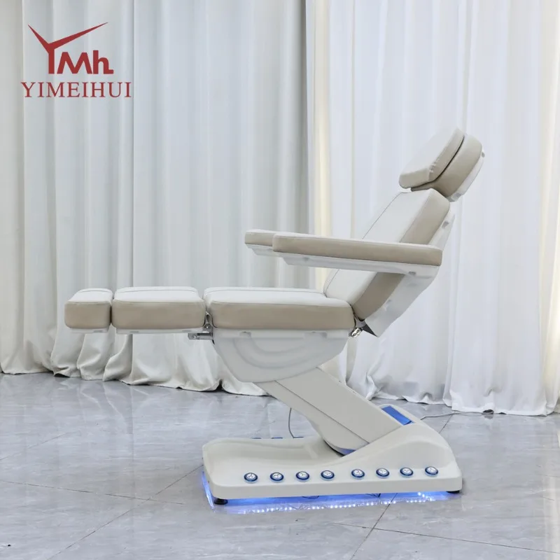 Modern Electric 3 Motor Massage Chair Bed for Beauty Salon Massage Bed Luxury Facial Electric Massage Beds for Esthetician