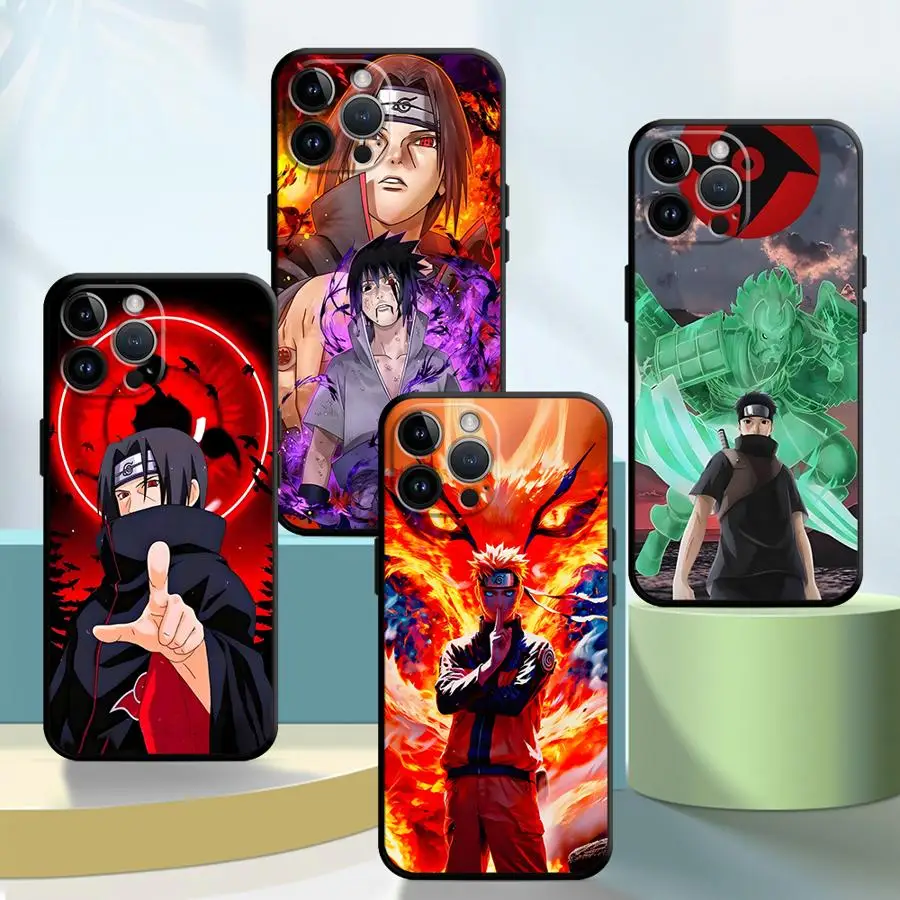 Coole Susanoo Itachi Hülle für iPhone 17Air 15 16 14 Plus 13 12 11 17 Pro Max XR XS Max 7 8 Schwarze weiche Handyhülle