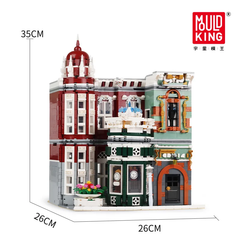 3037+PCS Creative Expert Antieke Collectie Winkel Bouwstenen Street View Serie Architectuurmodel Lichtpuzzel Speelgoed Cadeau - afbeelding 1