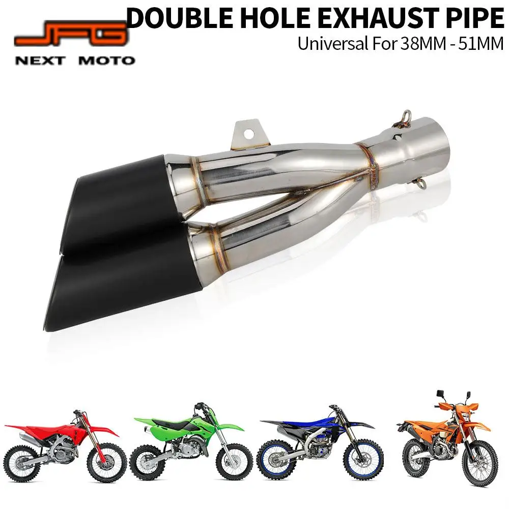 

Универсальная задняя выхлопная труба для мотоциклов 38-51 мм с аппаратным глушителем Escape для KTM YAMAHA HONDA ATV Suzuki Dirt Pit Bike