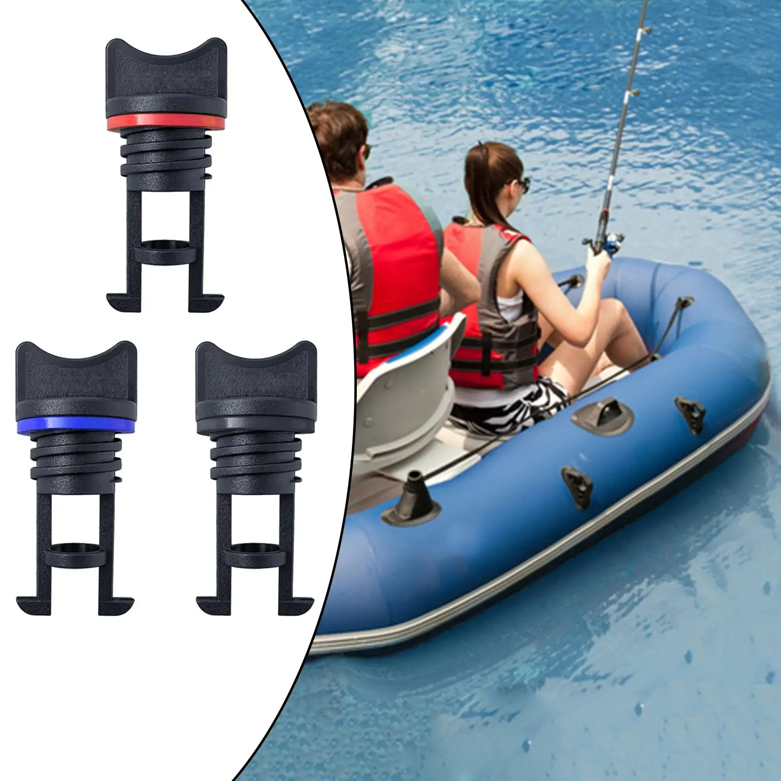 

Universal Boat Drain Plug Nylon Marine Drainage Kit with Rubber Gasket for Kayak Yacht Dinghy Stern