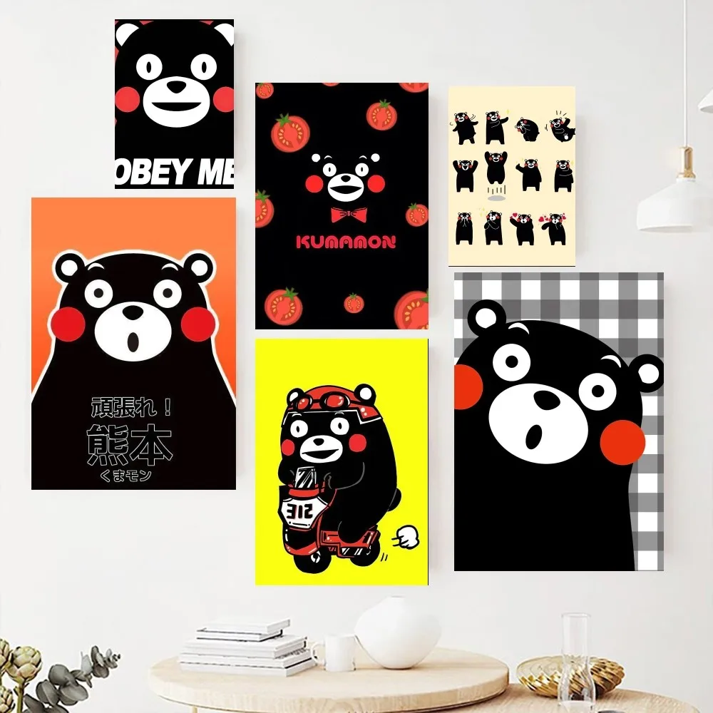 Cute Kumamon  Poster Paintings on The Wall Picture for Living Room Interior Painting Room Decoration