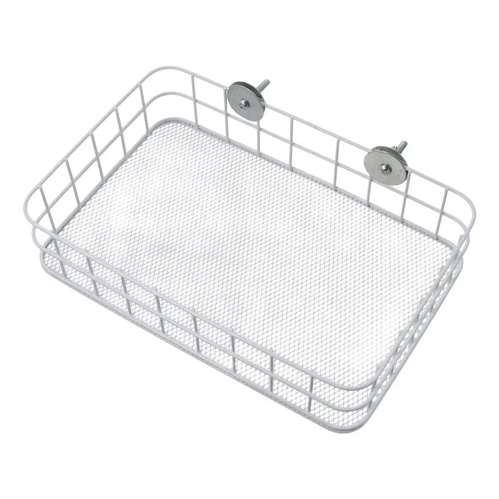 White Guinea Pig Hideout Huts All-Metal Basket Chew-proof Design Durable Rat Cage Platform Mental Cage Accessories