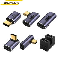 USB C to Type-C Female to Male Adapter Right Angle U-Shape Adapter 40Gbps USB C Fast Data Adapter Converter Charging Adapters