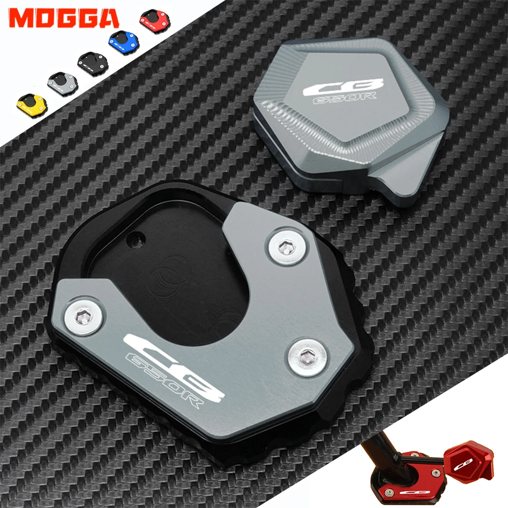 

For Honda Cb650r Cb 650R Neo Sports 2019-2022 Vehicle Moto CNC Kickstand Enlarger Side Stand Extender Pad Extend Accessories Red
