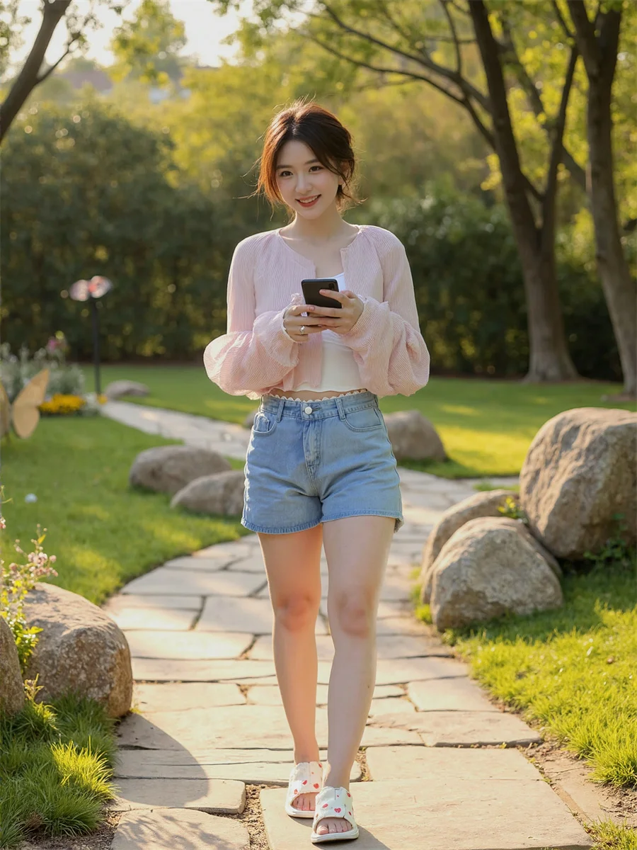 반바지 여성용 하이 웨이스트 경량 미들 비치 위장 여성용 클래식 스팽글 의상 Ruffles Femme