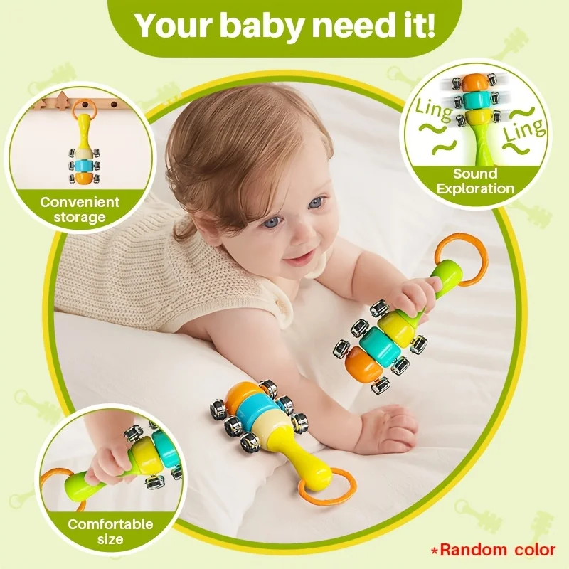 어린이를 위한 수동 벨 게임 세트, ABS 소재로 제작, 인지 및 청각 능력 향상을 위해 설계됨