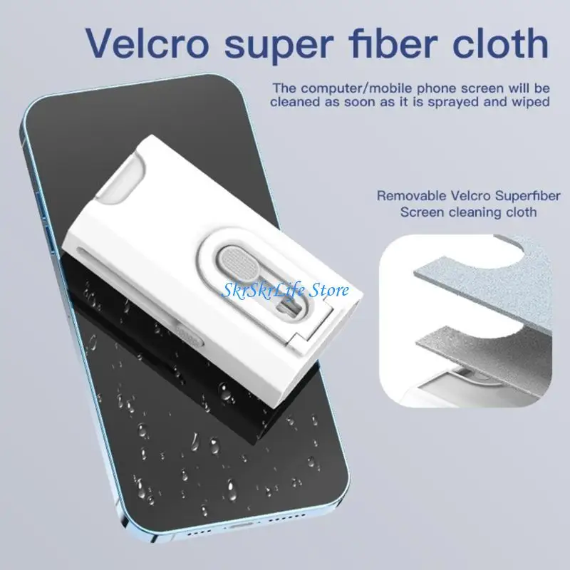 

E65E 8PCS Computer Keyboard Cleaning Tool Headsets Cleaner Keyboard Dust Brushes